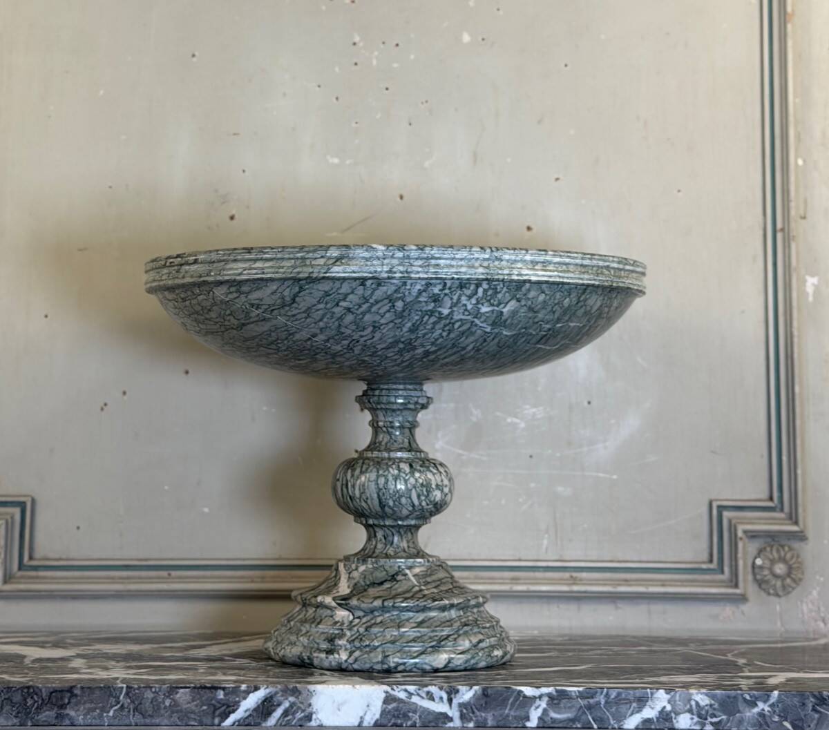 Footed cup, Campan marble tazza around 1880