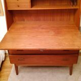 Convenient Danish teak secretary Craftsmanship M.K from the 60s