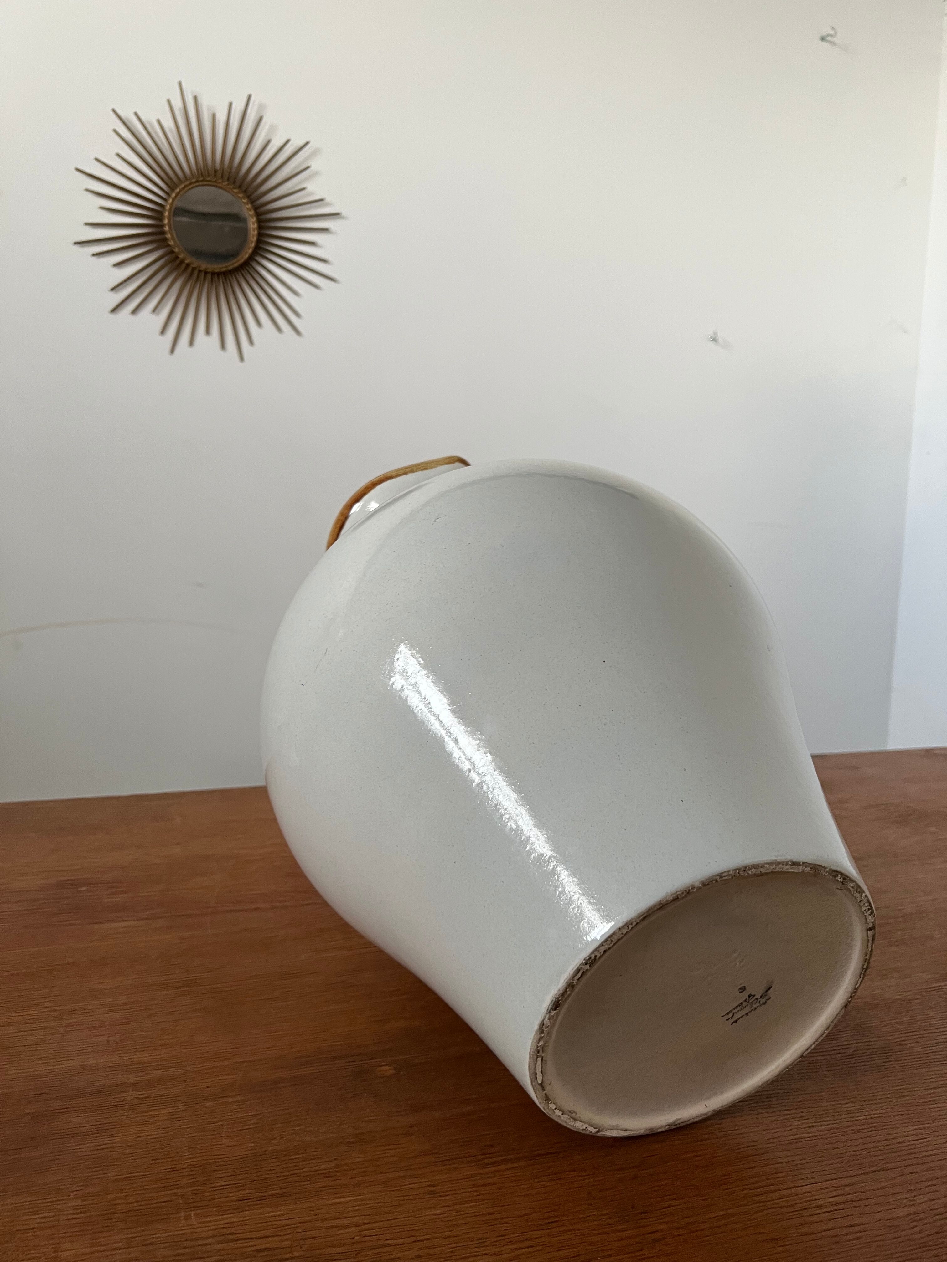 Pichet en céramique des années 50 St Clement vintage XXL 50 cm