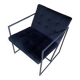 Cube velvet armchair