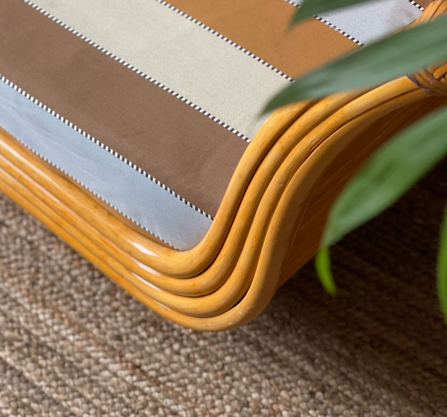 Maugrion armchair in rattan