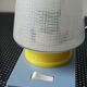 Plastic and glass bedside lamp from the 50s/60s