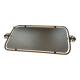 Regency vintage mirror in gilded brass, Space Age.