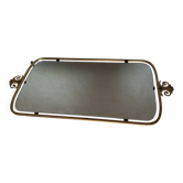 Regency vintage mirror in gilded brass, Space Age.