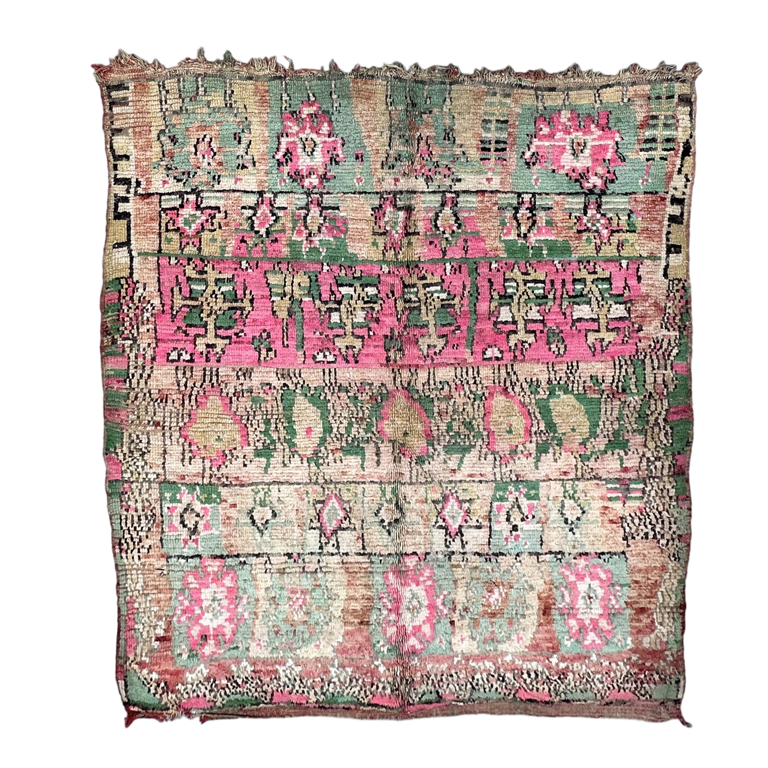 Neutral Boujad Moroccan rug - 202 x 173 cm