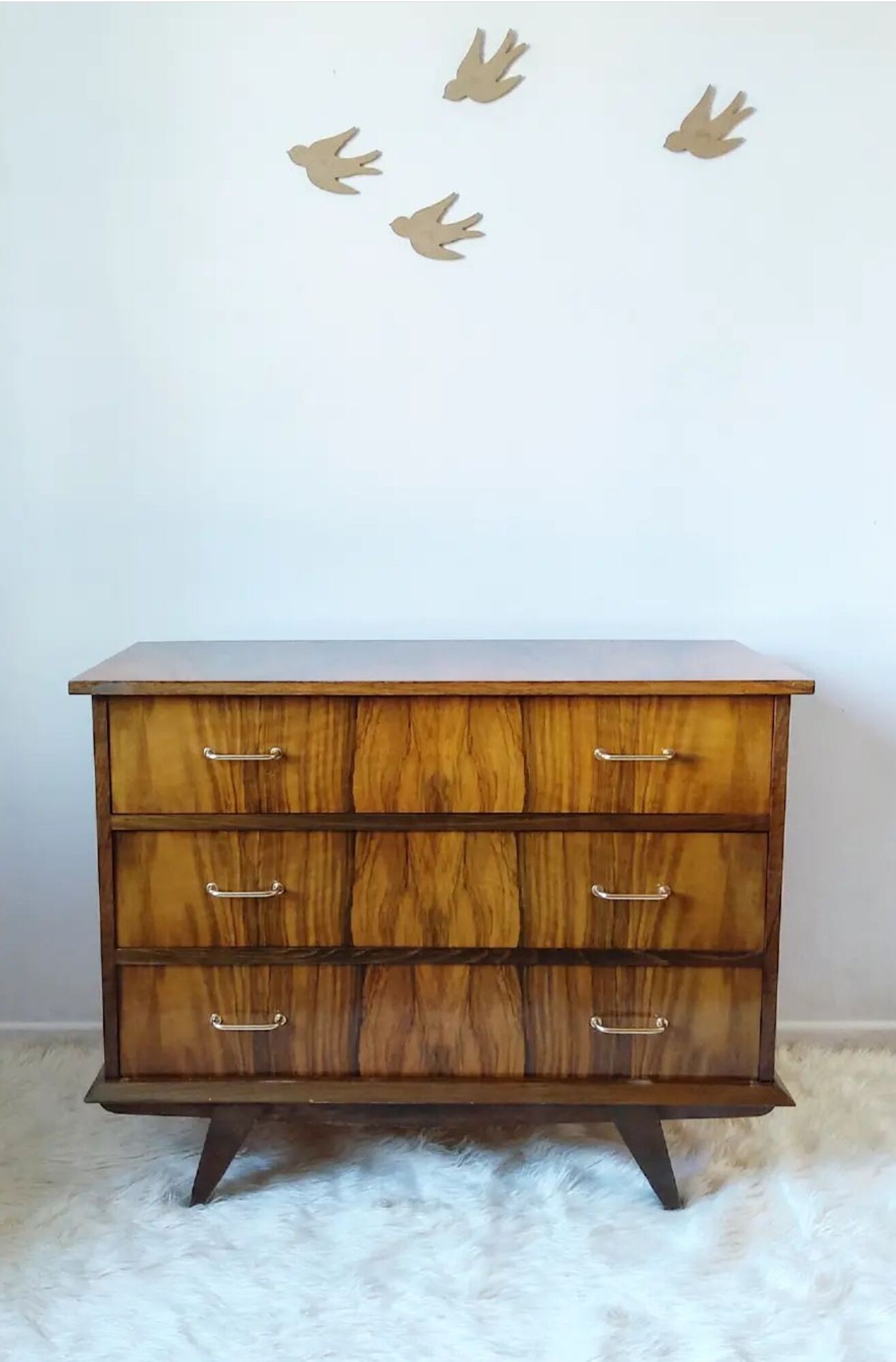 Vintage rosewood chest of drawers