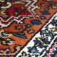 Vintage Persian Hamaadan done hand 40cm x 59cm carpet 1970 s