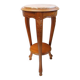 Sellette guéridon style louis XVI coquille feuille acanthe bois marbre