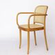 Ligna Armchair – 1950s/1960s Czechoslovakia, Bentwood Beech with New Rattan