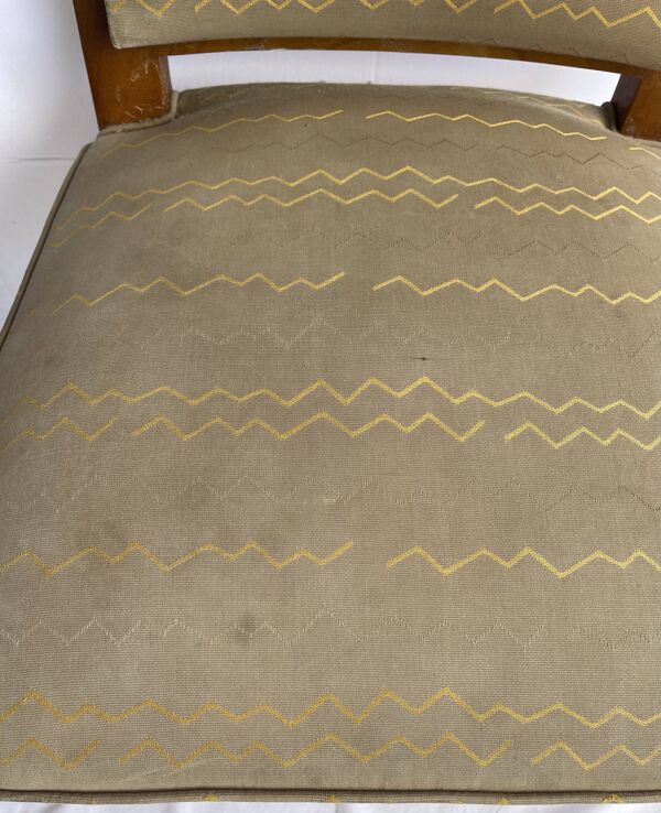 8 chaises néoclassiques des années 40 en merisier