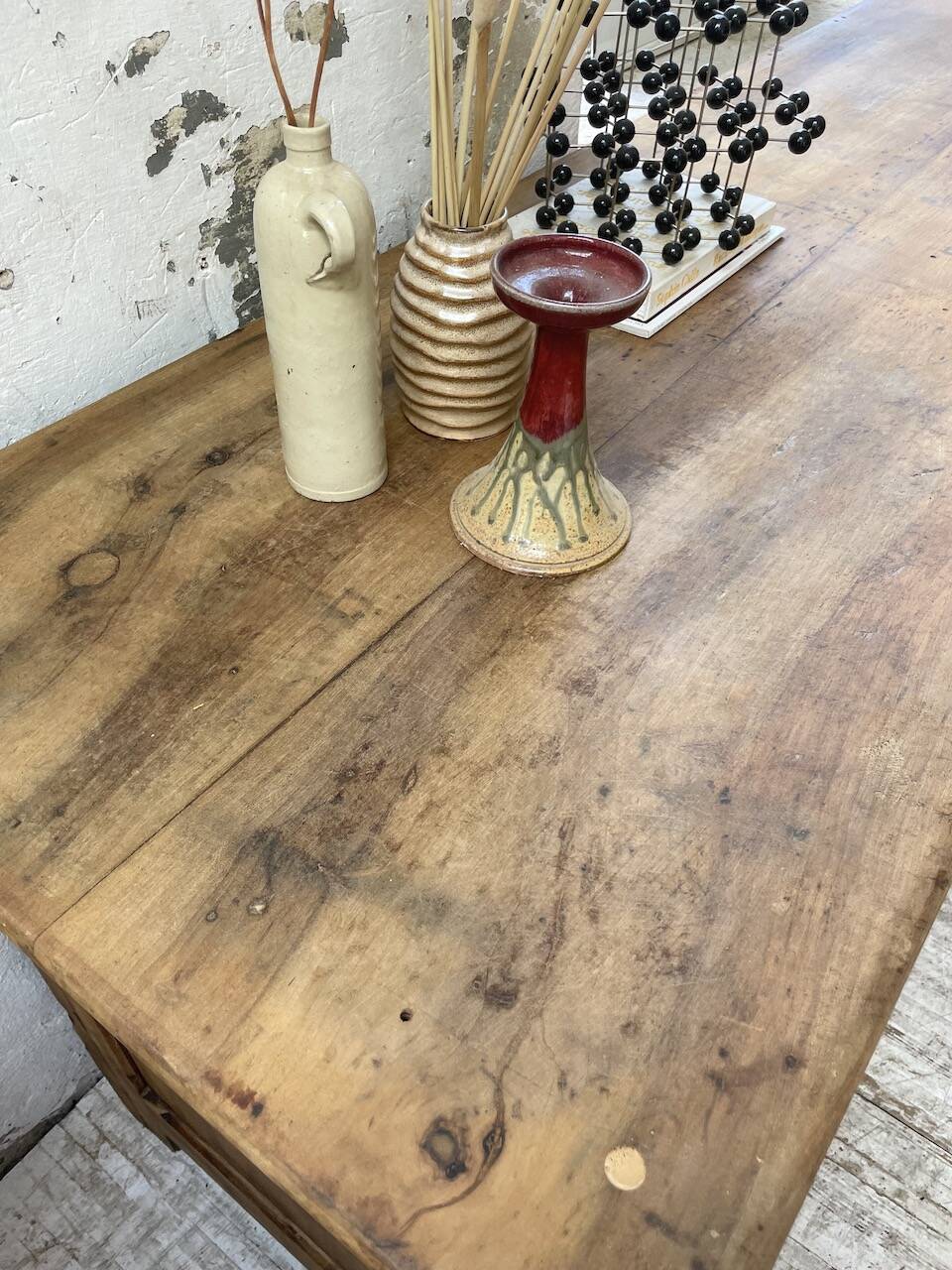 XXL walnut silk loom furniture from the 50s