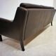 Scandinavian chocolate leather sofa