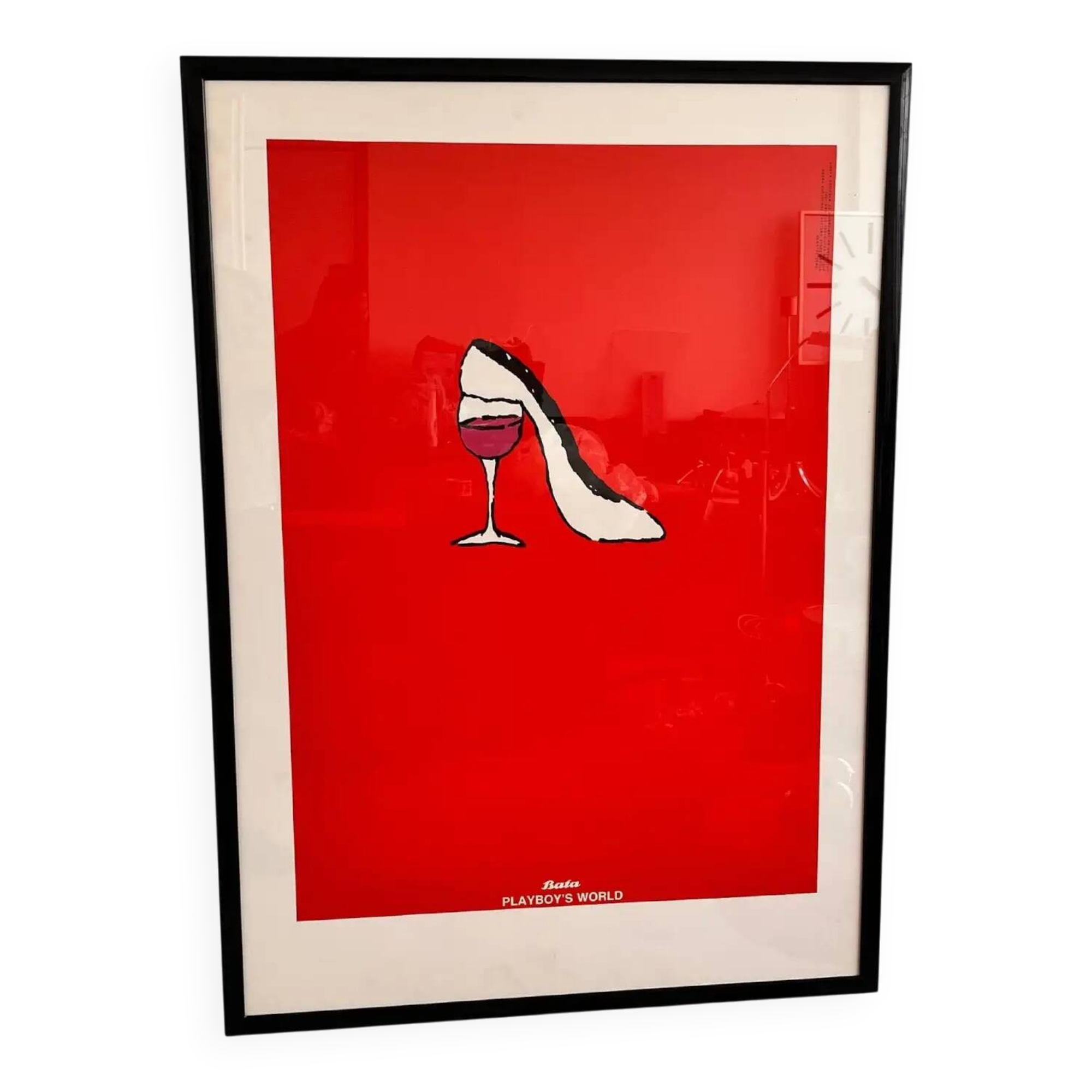 Big original poster by Tomas Salamon - Playboy's world / Baťa, 1992