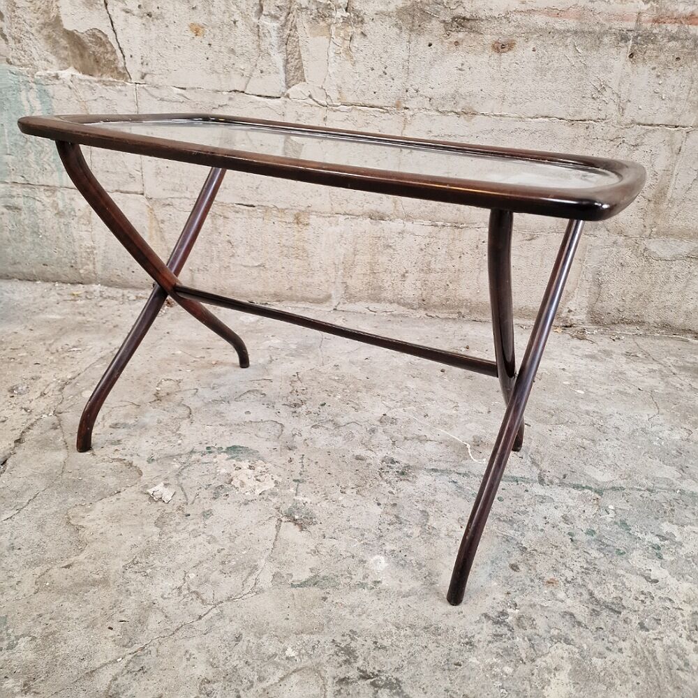 Vintage table basse conception italienne années 50 style ico & luisa parisi.