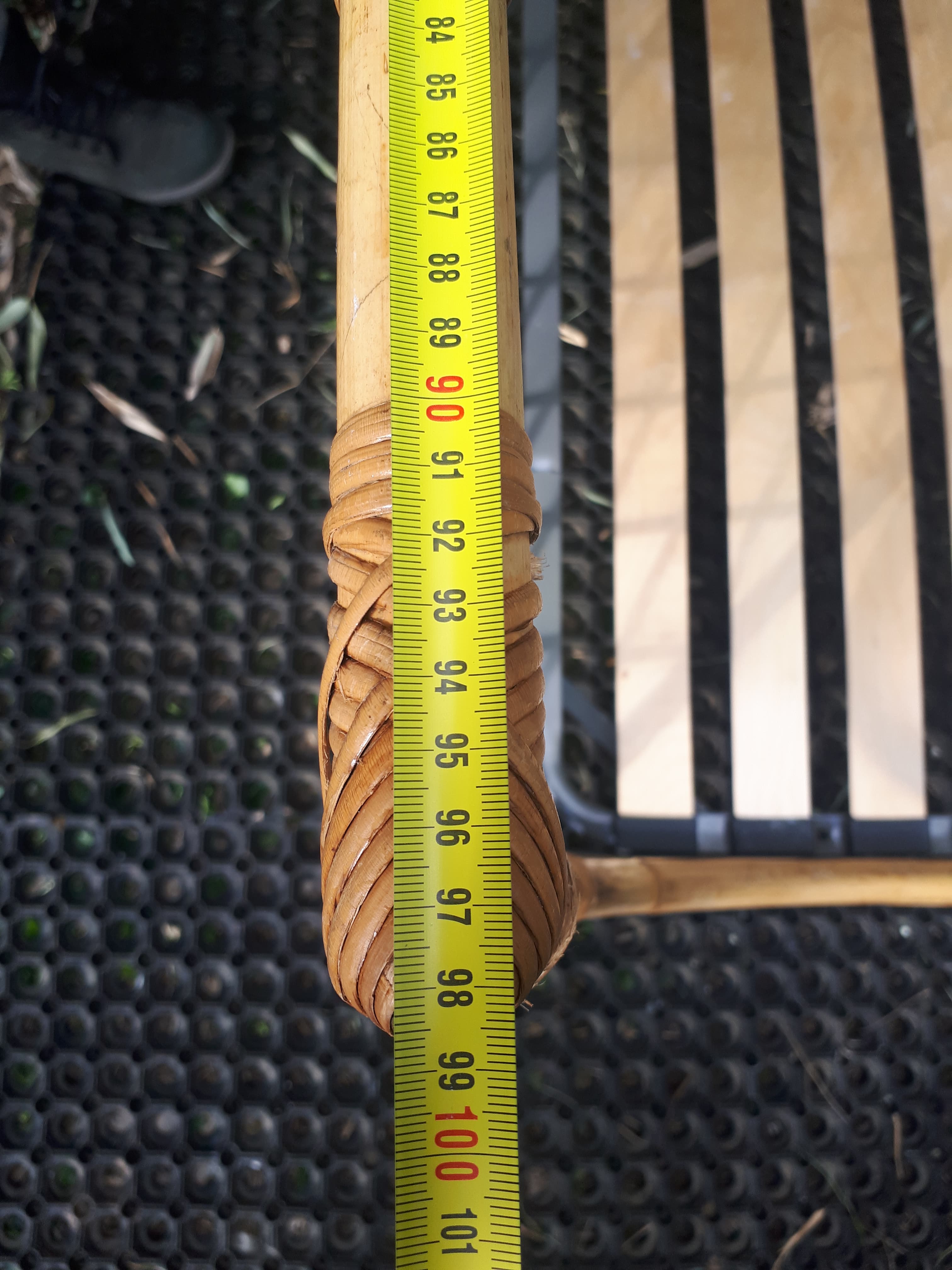 Bamboo and rattan bed