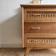 vintage rattan chest of drawers