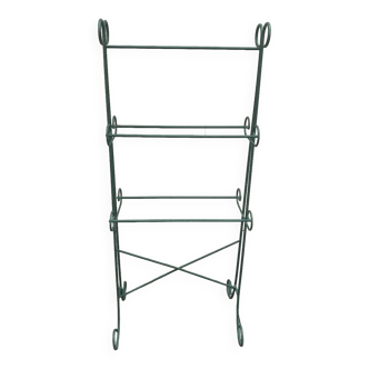 Wrought iron towel rack