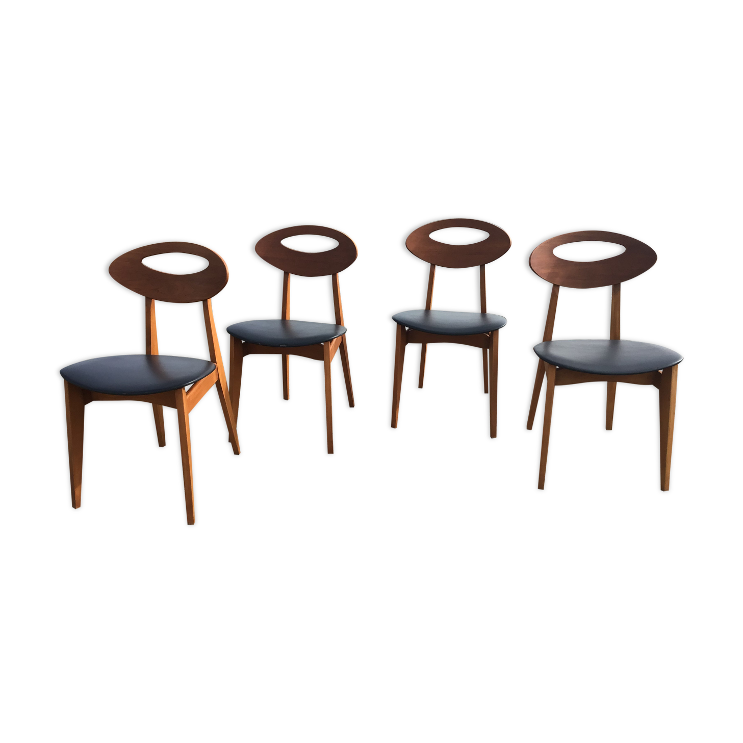 Set of 4 vintage chairs Scandinavian spirit