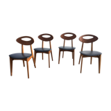 Set of 4 vintage chairs Scandinavian spirit