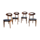 Ensemble de 4 chaises vintage esprit scandinave