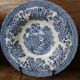 4 Tonquin and Myott English deep plates, Staffordshire blue model