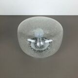 Cone Ice Glass Bubble Wall Light Made by Hillebrand Leuchten, Germany