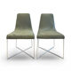 Chaises design Ligne Roset - So par Soda design - velours vert ni