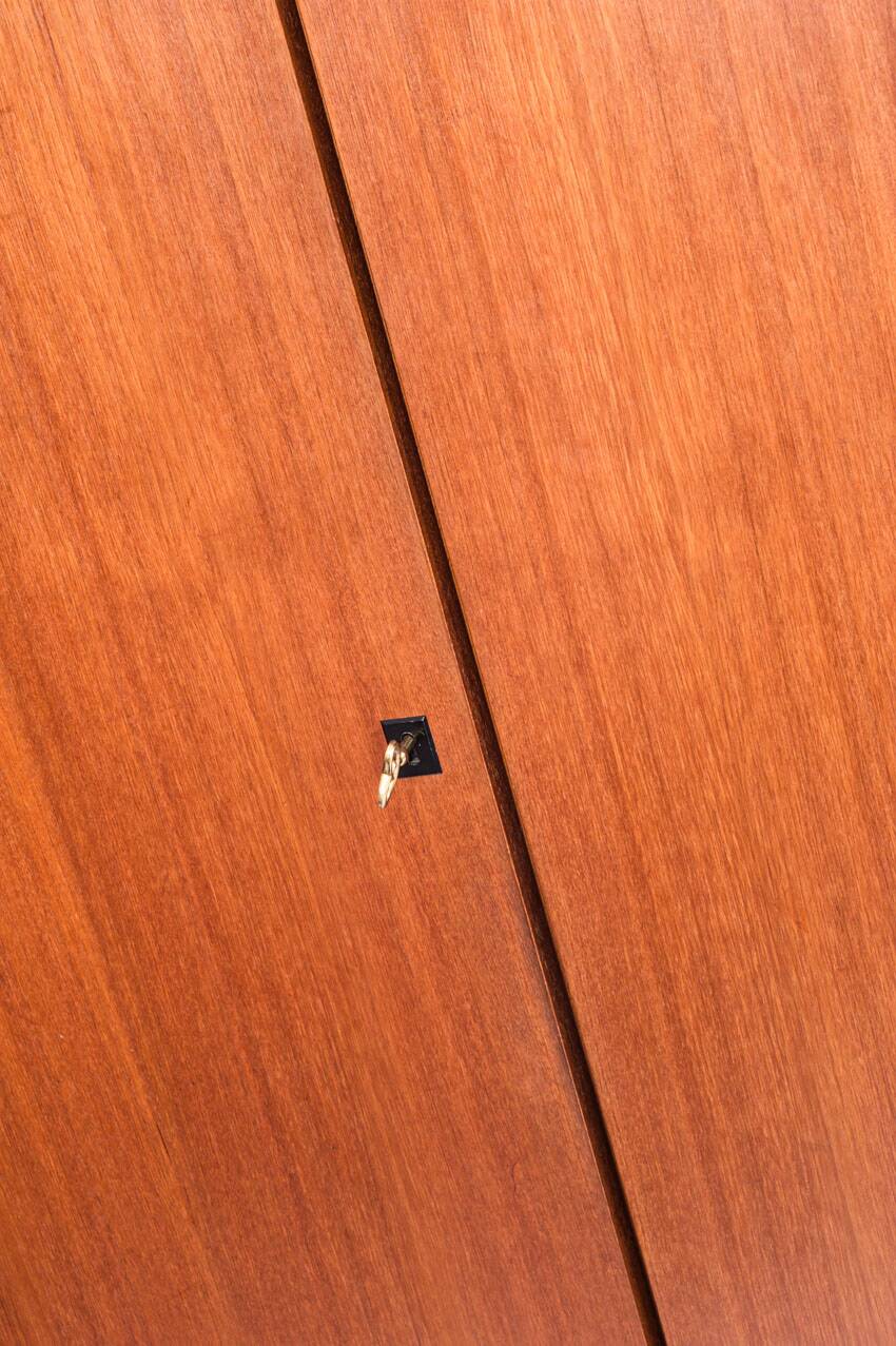 Vintage Scandinavian/Mid Century wardrobe in teak wood, France, 60s.