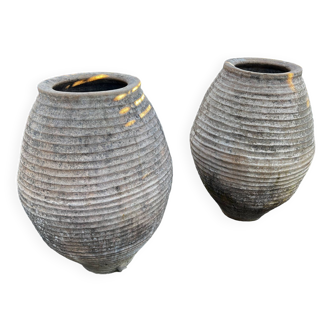 Pair of large Spanish jars