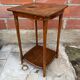 Table D’appoint Sellette Ancienne Bois Tourné Brut Décoration Vintage
