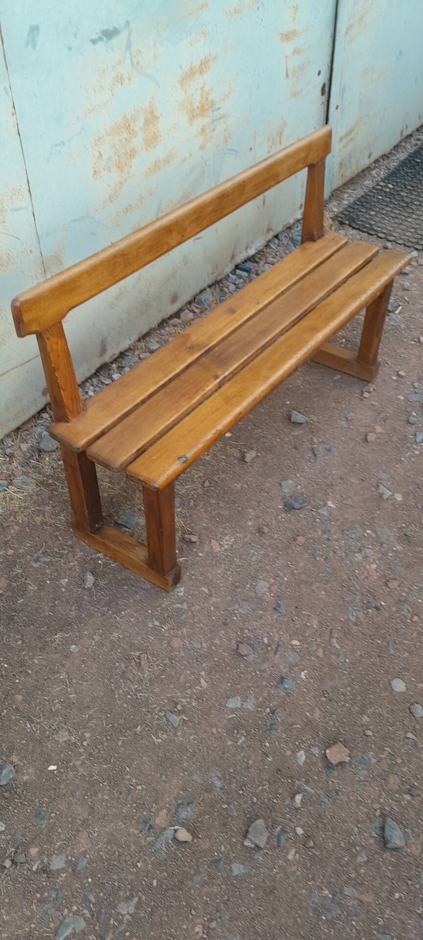 Petit banc en bois déco