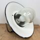 Aluminium and enameled bomb proof pendant lamp 70s