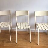 Old chairs of gardens or beaches