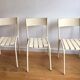 Old chairs of gardens or beaches