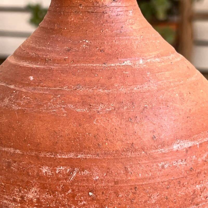 Dark terracotta vase