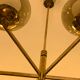 Italian Sciolari chandelier in brass, 6 burners with smoked glass, 1970