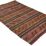 Anatolian handmade kilim rug 258 cm x 167 cm
