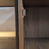 Modular rosewood bookcase by Pierre Guariche for Meurop