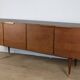 Vintage teak and brass enfilade - 1970s