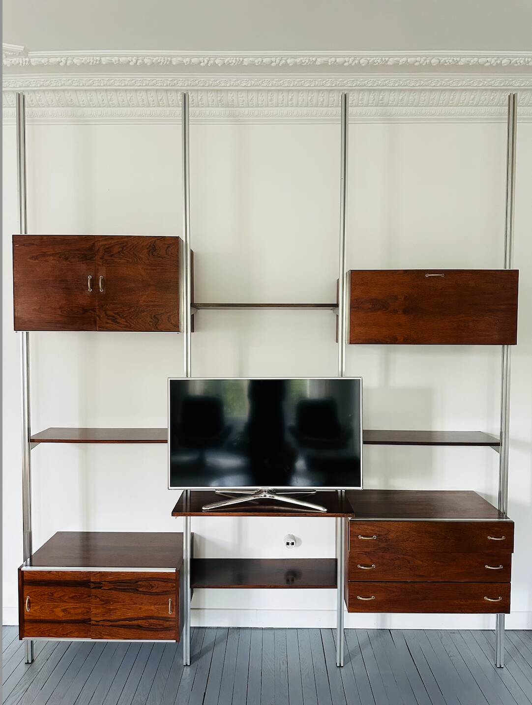 Modular bookshelf George Nelson & Associates OMNI system