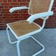 Cesca Chair model with armrest in white