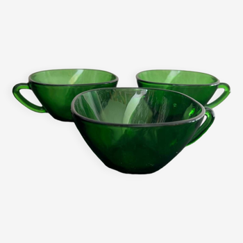 3 vereco green cups