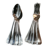 6 Forks & 6 CAS silver metal