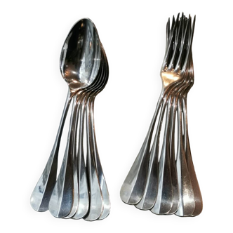 6 Forks & 6 CAS silver metal