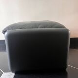 Vico magistretti, Maralunga for Cassina, in Leather with Footrest