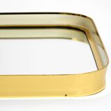 Beautiful original Mid Century Modern "Zier-Form" wall mirror with heavy br