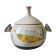 Covered pot or yvon Roy soup decorating with vintage dishwashing birds