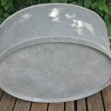 Large oval zinc basin