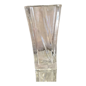vase rectangulaire en - cristal