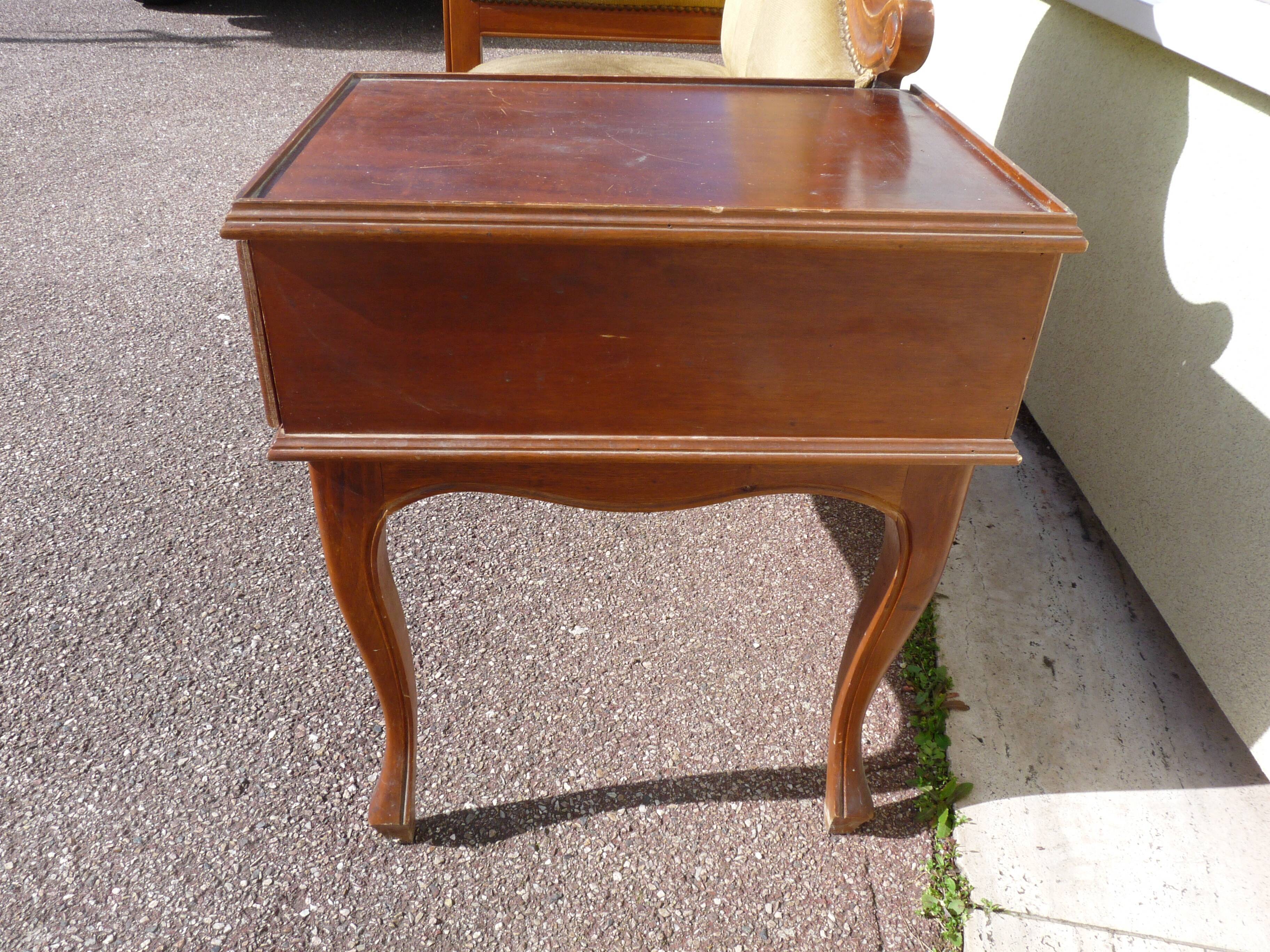 Old phone furniture with seating